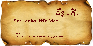 Szekerka Médea névjegykártya